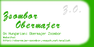 zsombor obermajer business card